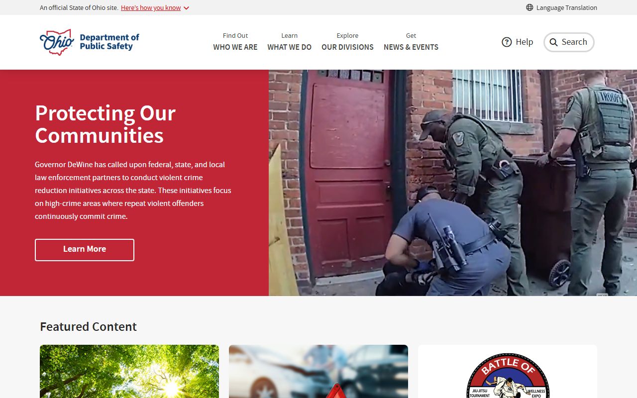 Columbus jail roster Ohio Department of Public Safety