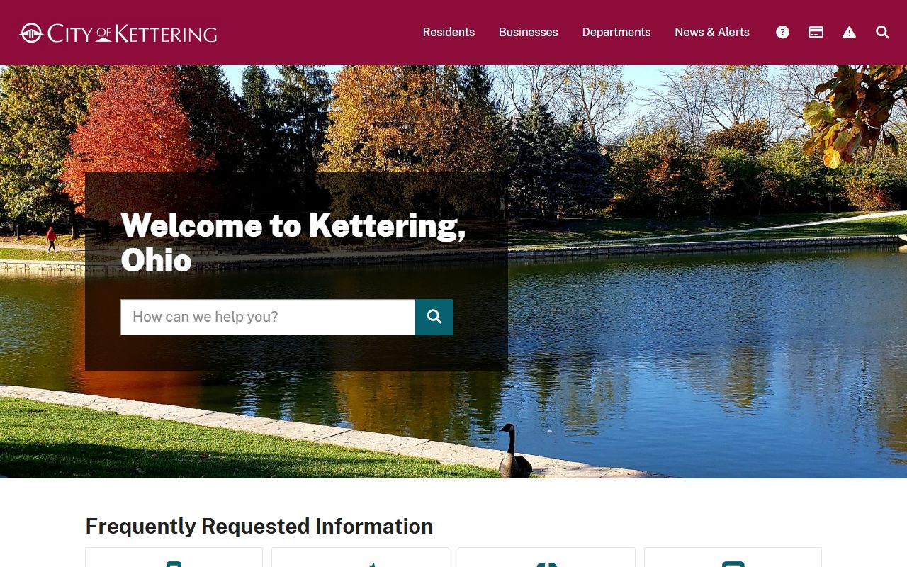 Kettering city government website for jail roster information