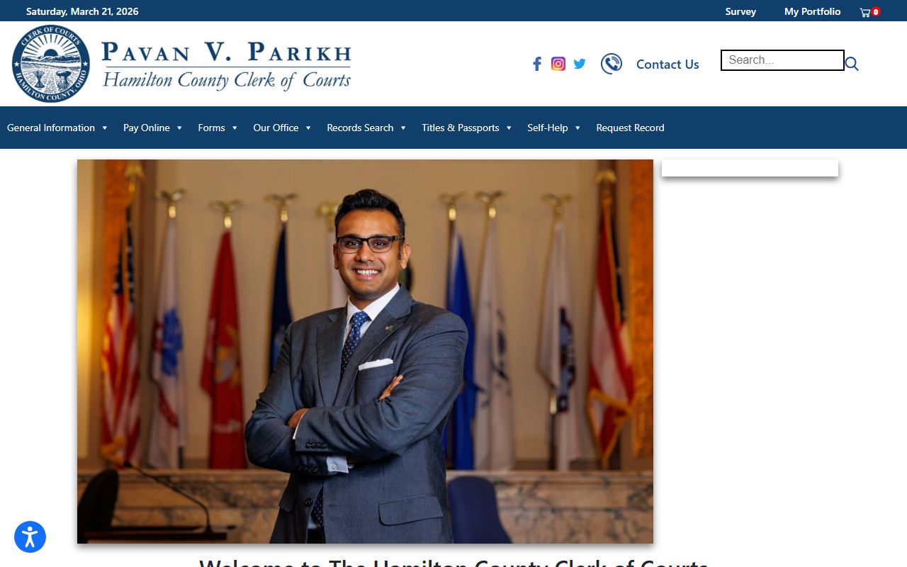 Hamilton County jail roster Clerk of Courts website