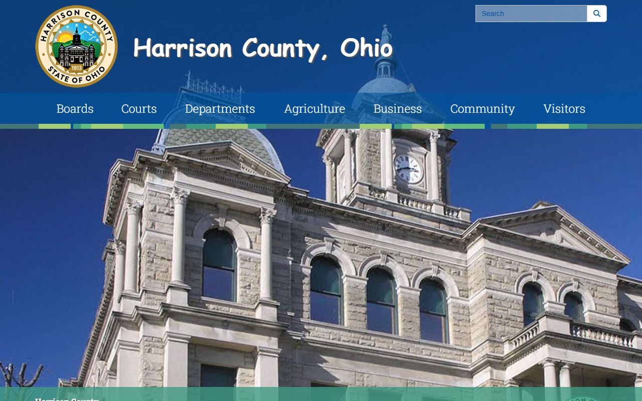 Harrison County government website jail roster resources