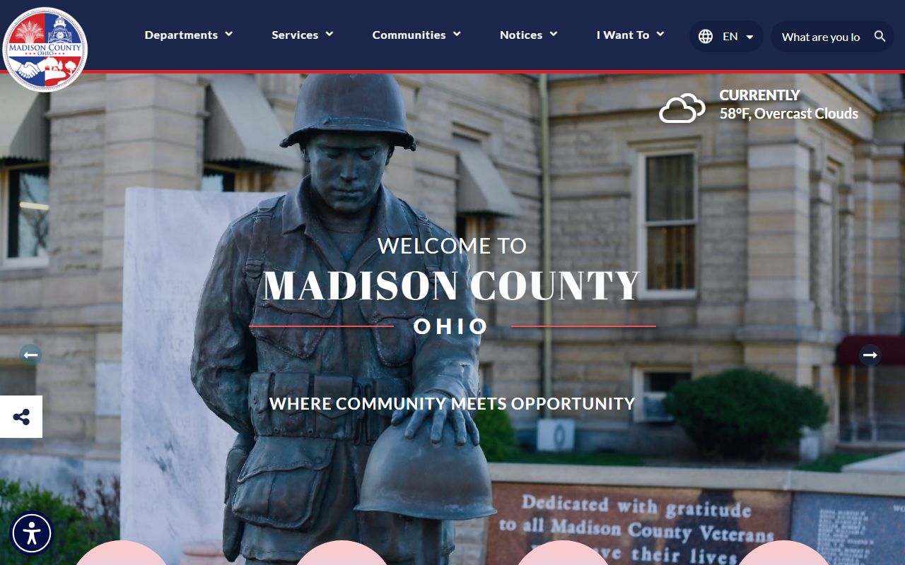 Madison County government portal jail roster resources