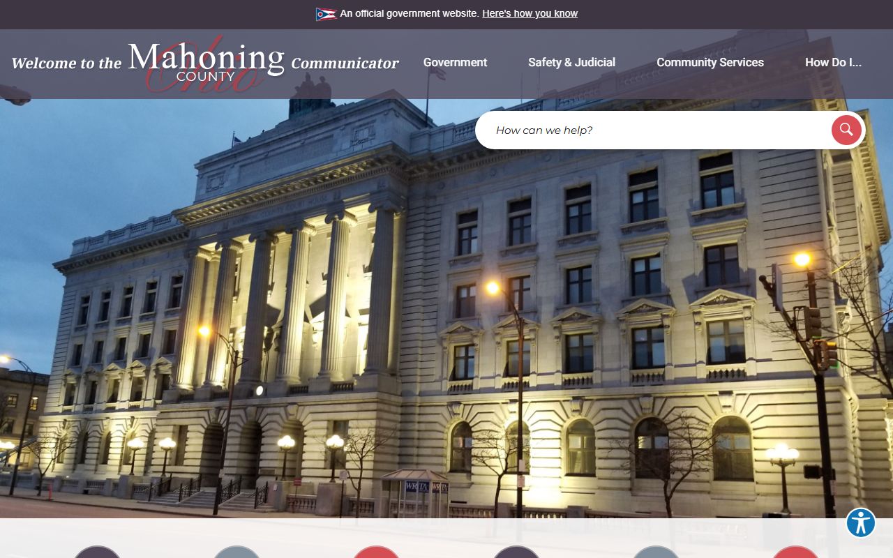 Mahoning County government portal jail roster links