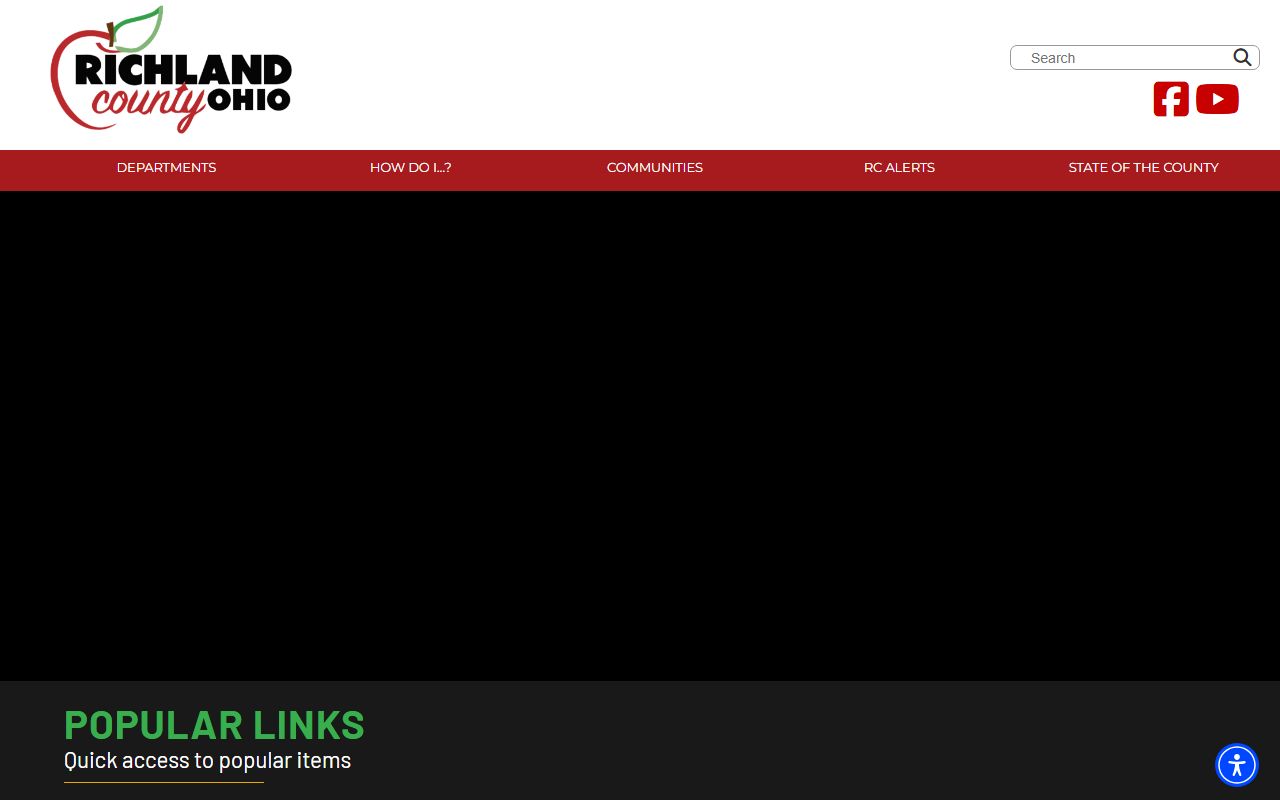 Richland County government website for jail roster information