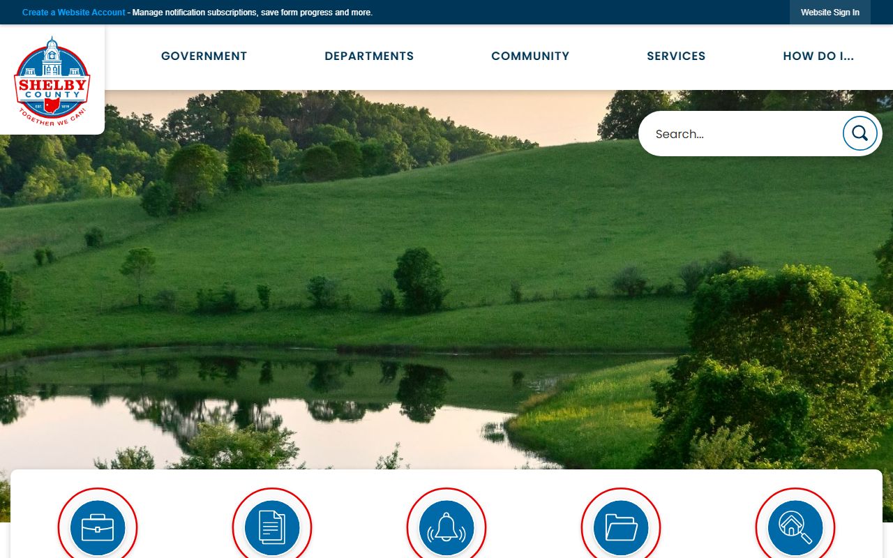 Shelby County government website for jail roster information