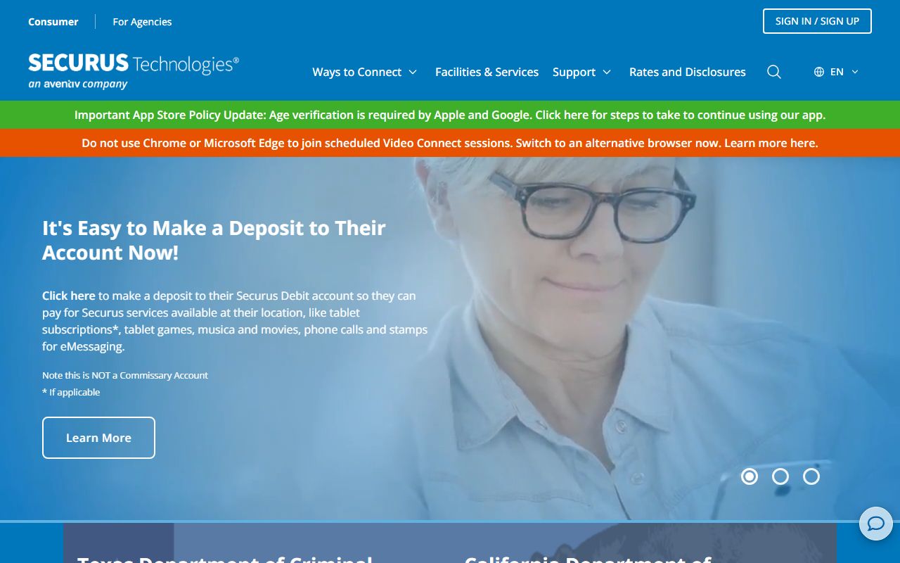 Securus Technologies phone services for Ohio jail roster